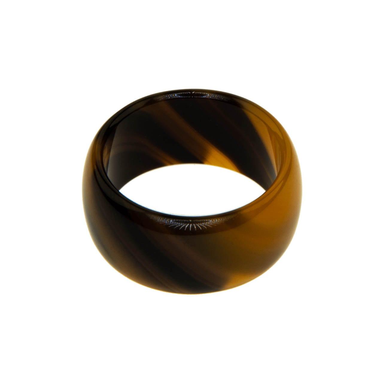 Кольцо из коричневого халцедона Diana Savitskaya
